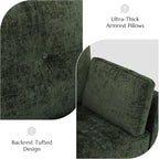 Luxury Oversized Accent Chair Set of 2, 40.9" Upholstered Piping Single - Image 9
