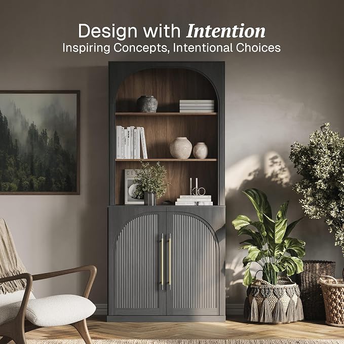 BELLEZE 72" Tall Storage Cabinet - Image 3