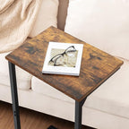 AMHANCIBLE C Shaped End Tables Set of 2, Couch Side Tables that Slide Under Sofa - Image 7