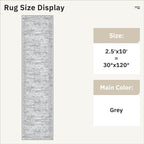 Soalmost Hallway Runner Rug 2'6"x10' Non-Slip Runners - Image 5