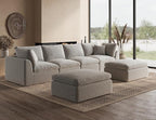 ohllob Corner Seat for Cloud Sectional Couches Living Room, Warm White - Image 7