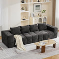 119" Oversized 3 Seater Boneless Couch, Comfy Cloud Modular Sectional Sofa by CACFTII