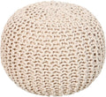 REDEARTH Round Pouf Ottoman by REDEARTH