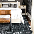 Lahome Moroccan Black Area Rugs 6x9 Living Room - Image 2