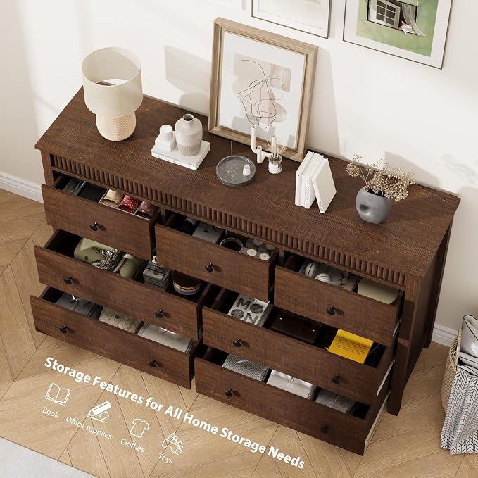 GarveeHome 7 Drawer Dresser for Bedroom, Modern Long Storage Dresser Organizer - Image 2