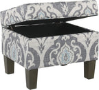 Homepop Home Decor |K7646-A750 | Upholstered Modern Rectangular Storage Ottoman - Image 6