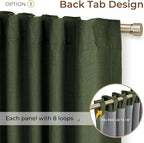 INOVADAY 100% Blackout Linen Curtains - Image 3