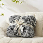 Snuggle Sac Super Soft & Reversible Heather Black Throw by SnuggleSac