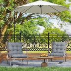 Outdoor Chair Cushions Set of 2, High Back Soft Seat Pad - Image 2