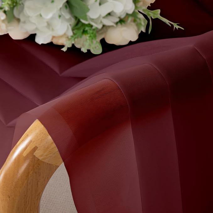 Sheer Curtains, Sheer Curtains 78 inch Length 2 Panels Set, Rod Pocket Voile - Image 5