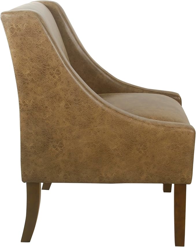 HomePop Modern Swoop Arm Accent Chair - Image 4