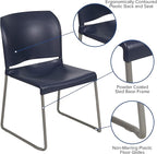Flash Furniture Hercules Series Contoured Stacking Chairs - Image 5