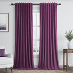 100% Blackout Curtains 84 Inch Length 2 Panels Set by Guken