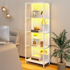 kepptory Display Case with LED Lights, Display Cabinet with Glass Storage - Image 3