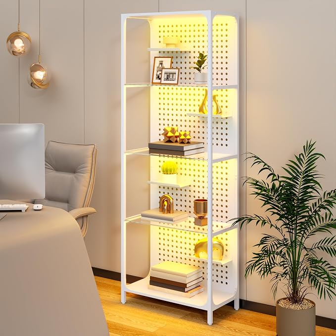 kepptory Display Case with LED Lights, Display Cabinet with Glass Storage - Image 3