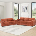 Classic Chenille Sofa Set with 2 Extra Armrest Pillows, Loveseat and 3-Seat - Image 6