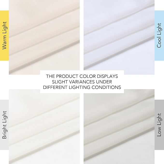 NICETOWN Sheer Curtains for Living Room 96 inches Long, Grommet Casual Style - Image 7