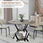 Round Dinner Table for 2-4, 42 Inch Kitchen & Dining Room Table - Image 3