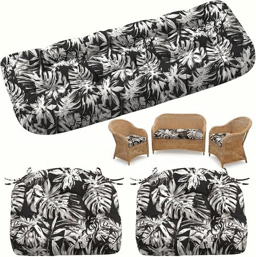 1 MIDDLE ONE Wicker Chair Cushions 3 Pieces Set by 1MIDDLEONE