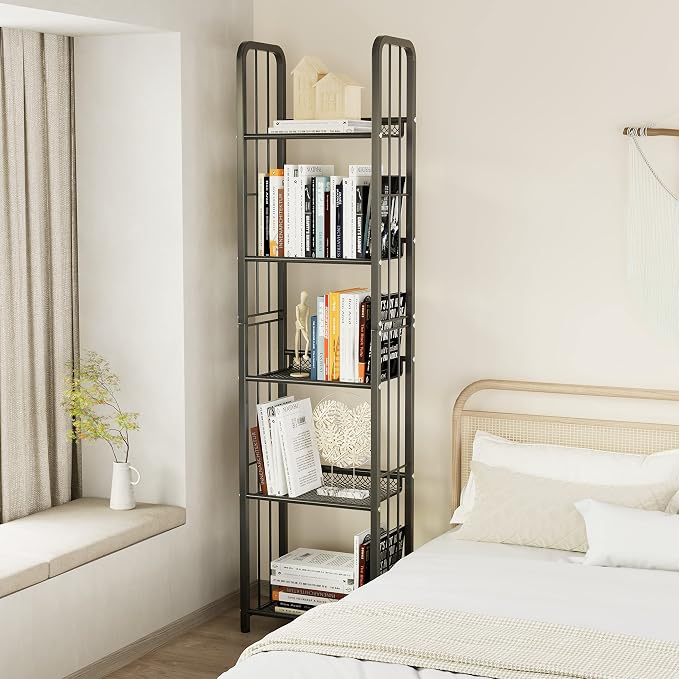 Bookshelf Storage Shelf Bookcase Freestanding Storage Stand - Image 8