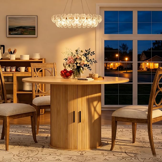 GarveeHome 47'' Round Dining Table - Image 6