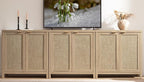 SICOTAS Rattan Cabinet Sideboard Buffet Storage Cabinet - Image 10