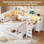 DICTAC Corner Twin Bed Frame - Image 7