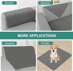Foxdecor Couch Arm Covers Sofa Arm Cover, Arm Chair Covers Set of 2, Non-Slip - Image 5