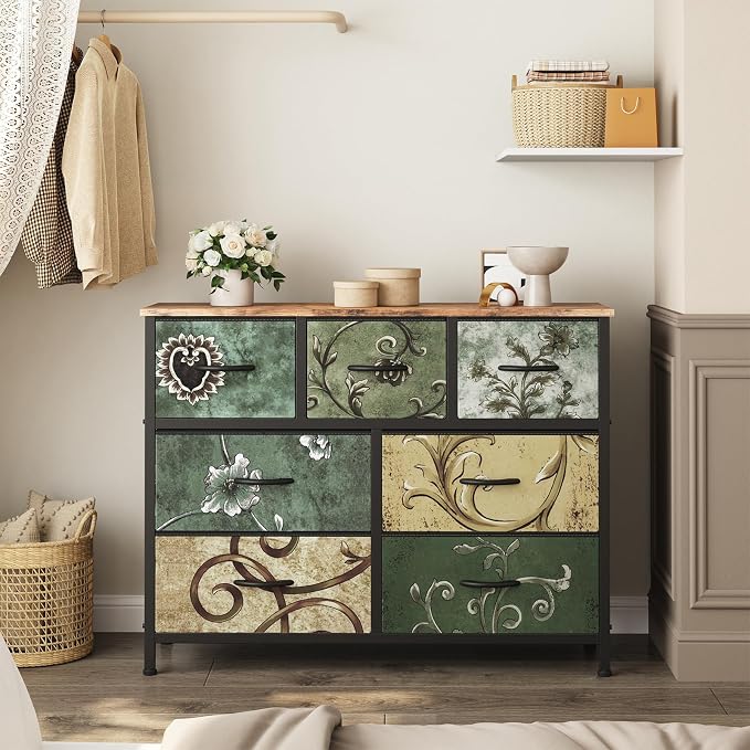 Sweetcrispy 7 Drawer Dresser, Fabric Storage Tower Organizer - Image 7