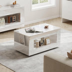 39" High Gloss Wood Coffee Table - Image 7