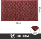 Sturdy Front Door Mat, Absorbent Muddy Dirt Resist Welcome Door Mats Outdoor - Image 2
