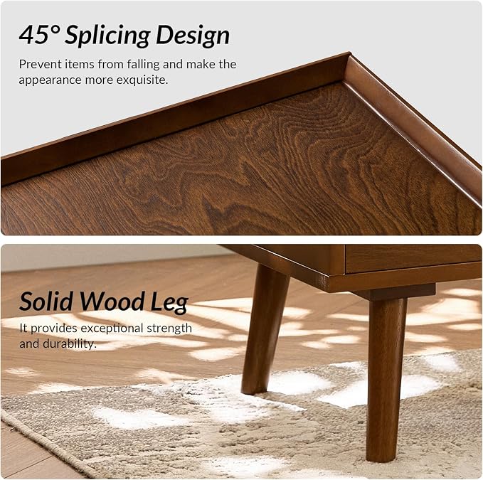 HULALA HOME 2 Drawer End Table - Image 5