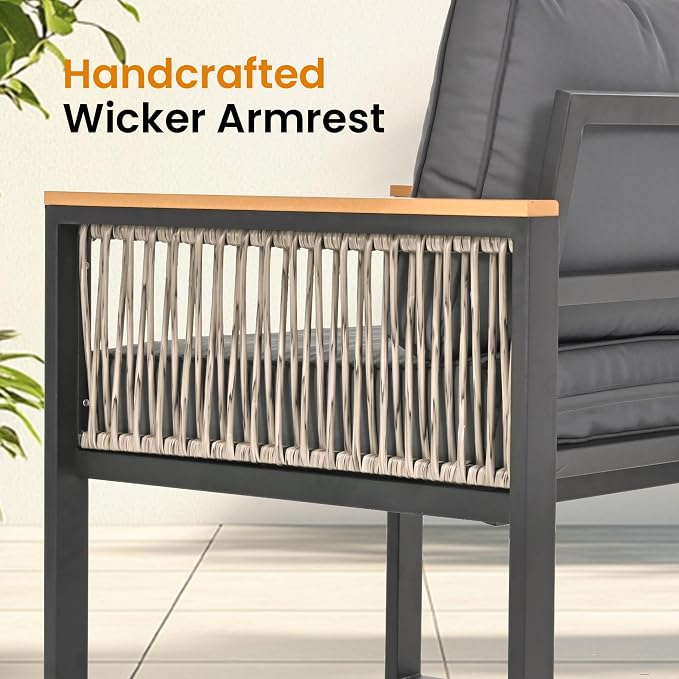Pamapic 6 Pieces Outdoor Patio Furniture Set - Image 4