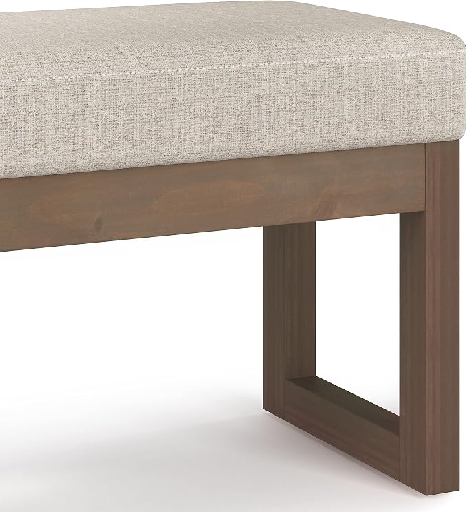 SIMPLIHOME Milltown Small Ottoman Bench - Image 5