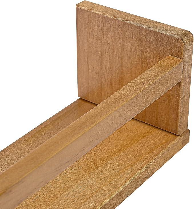 AZSKY Light Walnut Floating Shelves - Image 7