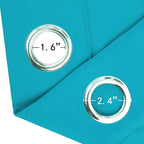 Teal Blackout Curtains 34 x 54 Inch Length/Set of 2 Curtain Panels/Thermal - Image 6