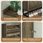 GRUSIGN Shoe Cabinet, Shoe Storage Cabinet - Image 5