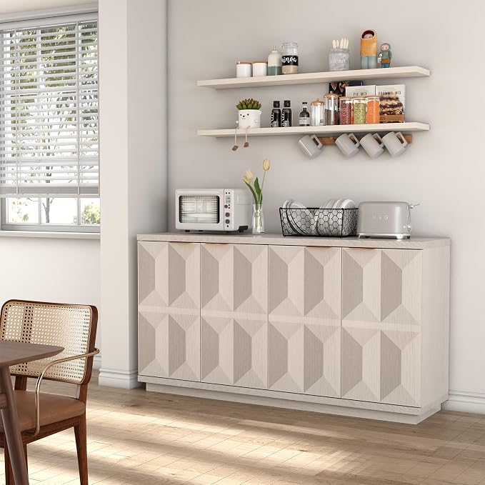Brafab Buffet Cabinet, Wood Sideboard Cabinet - Image 7