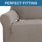 H.VERSAILTEX High Stretch Chair Cover 1-Piece Rich Jacquard Armchair Covers - Image 5