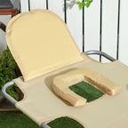 Outsunny Folding Beach Lounge Chair - Image 8