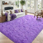 5x7 Purple Fluffy Soft Area Rug Non-Slip by ModernHomeDecor