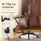 Office Chair, Leather Ergonomic Computer Desk Chair - Image 6