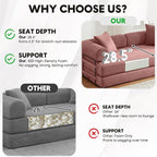 ZEIINPA 78.5 Inch Convertible Sleeper Sofa Bed, 5 in-1 Boneless Floor Couch Bed - Image 3