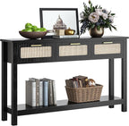ELYKEN 51.2" Black Console Tables - Image 8