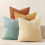 MIULEE Fall Boho Farmhouse Decorative Throw Pillow Covers 18x18 Inch 4 Packs by MIULEE