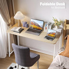 WOHOMO Folding Desk, Small Foldable Desk 47.2" - Image 5