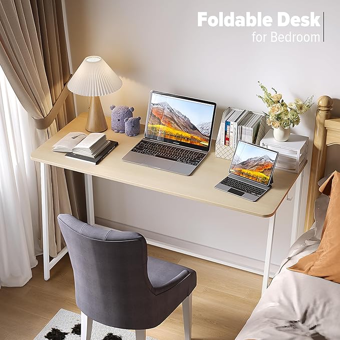 WOHOMO Folding Desk, Small Foldable Desk 47.2" - Image 5
