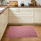 2x3 Red/White Area Rug Washable Non-Slip Soft Thin - Image 3