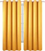 Yellow Thermal Blackout Curtains/52 x 84 Inch/Set of 2 Panels Room Darkening - Image 2
