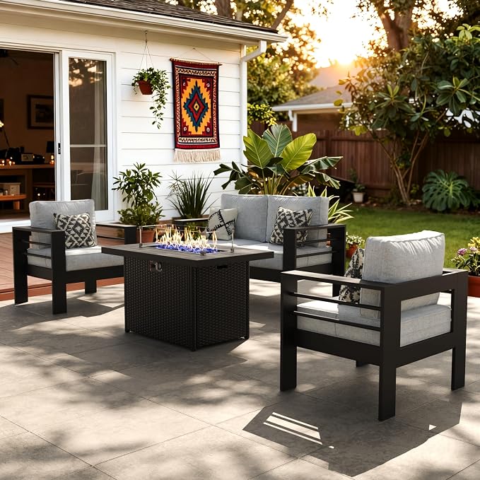 LayinSun Aluminum Furniture Set by LayinSun